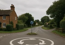 Mini Roundabouts วงเวียนจิ๋วอังกฤษ: เวทีสีขาวกลางชนบทที่ซ่อนมารยาท กฎหมาย และตัวตนของชุมชน Mini Roundabouts